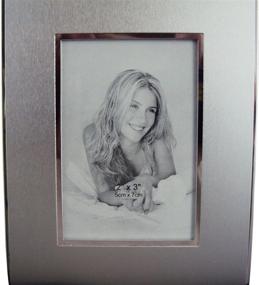 img 1 attached to ⏰ 2x3 Inch Aluminum Photo Frame Desk Clock - Sleek Polished Aluminum Casing - Analog Clock with Clear Face - Attractive and Functional