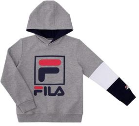 img 4 attached to Fila Heritage Unisex Brushed Sweatshirt Boys' Clothing