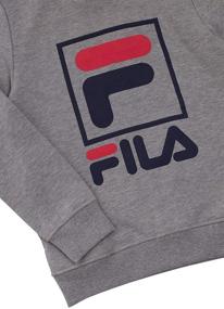 img 2 attached to Fila Heritage Unisex Brushed Sweatshirt Boys' Clothing