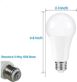 img 3 attached to 💡 Energy-Efficient 3-Way LED Bulb: A19