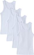 sportoli boys ultra soft cotton 👕 tagless tank top undershirts - pack of 4 logo
