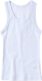 img 2 attached to Sportoli Boys Ultra Soft Cotton 👕 Tagless Tank Top Undershirts - Pack of 4