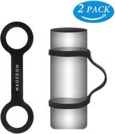 🏃 magdon (2 pack) water bottle carrier grip, water handle grip, cup strap | soft band holder strap for handheld bottle | ideal for running, cycling, gym, jogging logo