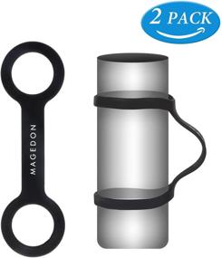 img 4 attached to 🏃 MAGDON (2 pack) Water Bottle Carrier Grip, Water Handle Grip, Cup Strap | Soft Band Holder Strap for Handheld Bottle | Ideal for Running, Cycling, Gym, Jogging