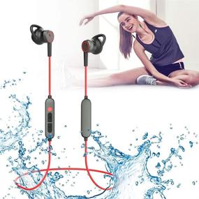 img 4 attached to Langsdom Bluetooth Headphones - Wireless 3 EQ Setting, CVC 6.0, Bluetooth 5.0, Sports Magnetic Earbuds, HD Audio, 9 Hours Playtime, Noise Cancellation, Wireless Earphones with Built-in Mic, IPX6 Waterproof (Black)
