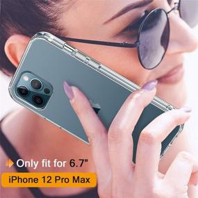 img 3 attached to 💪 GiiKa Clear Full Body Shockproof iPhone 12 Pro Max Case with Screen Protector and TPU Bumper Cover – Ultimate Protection