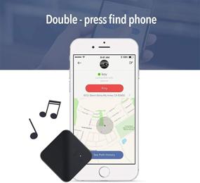 img 1 attached to 🔑 CellBee Bluetooth Ключенакопитель: Умный трекер сигнализации для детей, животных и других - водонепроницаемый, сменный аккумулятор - совместим с устройствами умного дома - 1 упаковка (черный)
