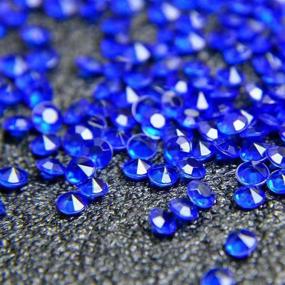 img 1 attached to 💎 H.Y.M 10000 pcs/lot 4.5mm Blue Scatter Table Crystals - Perfect for Party Decorations, Wedding Vases, and Costume Stage Props