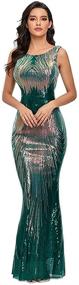 img 4 attached to Womens Sequined Wedding Evening Mermaid Women's Clothing