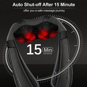 img 2 attached to 🔥 Optimum Relief Mirakel Neck Massager with Heat - Electric Shiatsu Back and Shoulder Massager for Effective Pain Relief - Ideal Back and Neck Massager Gift