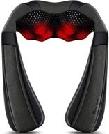 🔥 optimum relief mirakel neck massager with heat - electric shiatsu back and shoulder massager for effective pain relief - ideal back and neck massager gift logo