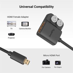 img 2 attached to 🔌 SMALLRIG Ultra-Slim 4K HDMI Adapter Cable for Sony A7RIV A7RIII A7III A7II A7RII & Fujifilm X-T2 X-T3 - 3021