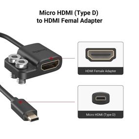 img 3 attached to 🔌 SMALLRIG Ultra-Slim 4K HDMI Adapter Cable for Sony A7RIV A7RIII A7III A7II A7RII & Fujifilm X-T2 X-T3 - 3021