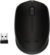 logitech m170 wireless mouse: 🖱️ optical tracking, 12-month battery, for pc/mac/laptop, black logo
