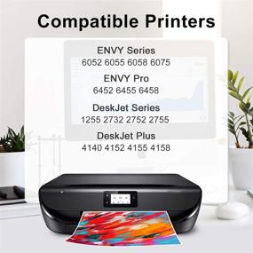 img 3 attached to 🖨️ H&amp;BO TOPMAE Remanufactured Ink Cartridge Replacement for HP 67 67XL - 3YM57AN 3YM58AN - DeskJet 2755 1255, Envy Pro 6455 6452, Envy 6055, DeskJet Plus 4155 Printer (1 Black)