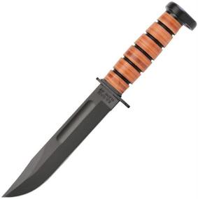 img 2 attached to KA-BAR 1317, Dog's Head Utility Knife with Sheath, Brown, 12-inch