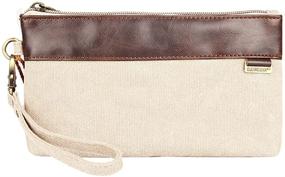 img 1 attached to Genda 2Archer Wristlet Purse Women's Handbags & Wallets in Canvas