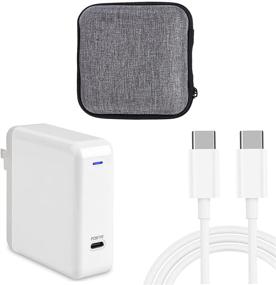 img 4 attached to 61W USB-C MacBook Pro Charger with 6.56ft Cord - Compatible with MacBook 🔌 Pro 13 15 Inch, MacBook Air 2020 2019 2018 - Replacement Power Adapter Charger