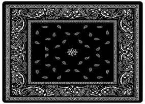 img 2 attached to Shorping Bandana Pattern Bedroom Carpets