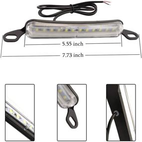 img 3 attached to 🔦 Enhance Your License Plate with iJDMTOY Universal Fit Bolt-On License Plate Frame - 12-SMD Xenon White LED Light Lamp for Brilliant Illumination