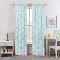 🌊 48x84 blue mystical mermaid window curtains by kidz mix logo