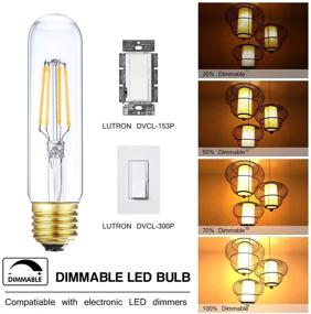 img 1 attached to 💡 Dimmable Filament Incandescent Equivalent Bulb by LEOOLS