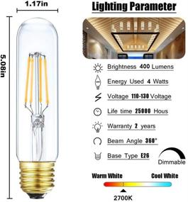 img 3 attached to 💡 Dimmable Filament Incandescent Equivalent Bulb by LEOOLS