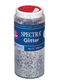 img 4 attached to 💎 PACON Spectra Glitter Sparkling Crystals Silver - 16-Ounce Jar: Get Dazzling Craft Creations!