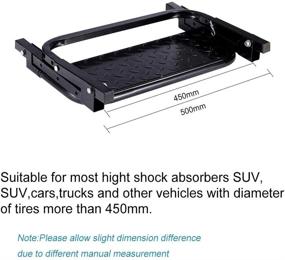 img 2 attached to 🚚 Samman 300Lbs Adjustable Tire Step - Folding Auto Wheel Step for Truck SUV Pickup, Max 13.8Inch Tire Width - Tyre Ladder for Heavy Duty 4WD Pickup 4X4
