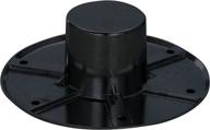 🔲 flush mount black pedestal table base, russell products ma-1112b logo