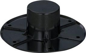 img 1 attached to 🔲 Flush Mount Black Pedestal Table Base, Russell Products MA-1112B