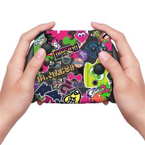 img 2 attached to 🎮 Officially Licensed Nintendo Switch Skin & Screen Protector Set - Splatoon 2 'Stick Em' Up' by Controller Gear