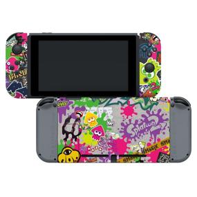 img 1 attached to 🎮 Officially Licensed Nintendo Switch Skin & Screen Protector Set - Splatoon 2 'Stick Em' Up' by Controller Gear