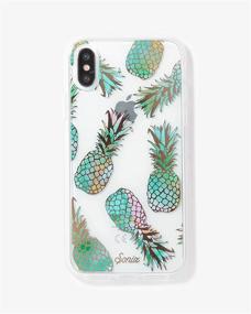 img 2 attached to 🍍 Protective Pineapples Clear Case Series for iPhone Xs Max - Sonix Liana Teal Case for Apple iPhone Xs Max