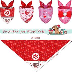 img 1 attached to 🐶 Versatile Holiday Dog Bandanas - Pumpkin Bat, Heart Love, Fruit - Perfect for Halloween, Valentine's, St. Patrick's Day Pet Costume