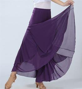 img 2 attached to ZLTdream Dancing Ballroom Elastic Purple Sports & Fitness