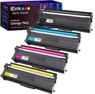 🖨️ e-z ink (tm) replacement toner cartridge set for brother hl-l8260cdw hl-l8360cdw mfc-l8610cdw mfc-l8900cdw printers - tn433 tn431 compatible - 1 black, 1 cyan, 1 magenta, 1 yellow (4 pack) logo