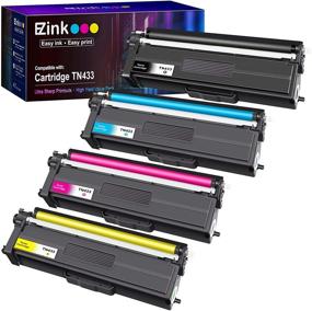 img 4 attached to 🖨️ E-Z Ink (TM) Replacement Toner Cartridge Set for Brother HL-L8260CDW HL-L8360CDW MFC-L8610CDW MFC-L8900CDW Printers - TN433 TN431 Compatible - 1 Black, 1 Cyan, 1 Magenta, 1 Yellow (4 Pack)