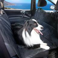 waterproof pet seat cover 55×55, non-slip backing, anchors | all cars (large, black) by mairgwall logo