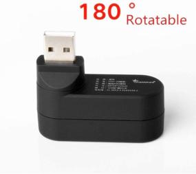 img 3 attached to 💻 Hipipooo 180° Rotatable USB Splitter 3.0 - Portable USB Port Expander Adapter Hub for Windows Laptop, Xbox, Wii, PS3, PC, MAC, Mac Book, Tablet, Tab (Black)