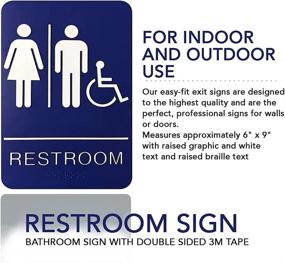 img 2 attached to ✅ Approved Retail Store Fixtures & Equipment: Unisex Braille Restroom Sign