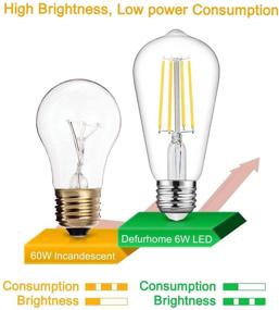 img 2 attached to 💡 Daylight Filament Bulb Defurhome Equivalent - 700 Lumens