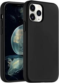 img 4 attached to 📱 LEOMARON iPhone 12 and iPhone 12 Pro Case 6.1 inch, Liquid Silicone Full Body Protection Cover Case with Soft Microfiber Cloth Lining - 2020, Black