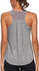 img 4 attached to 🏋️ Ultimate Workout Accompaniment: CNJUYEE Racerback Tank Top for Women - Ideal for Exercise, Yoga, and Athletic Running Shirts