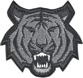 img 2 attached to Enhance Your Style with the Great Originality Tiger Gray Full Embroidery Military Patch for Various Accessories and Apparel