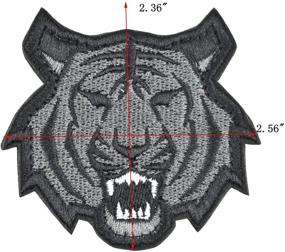 img 1 attached to Enhance Your Style with the Great Originality Tiger Gray Full Embroidery Military Patch for Various Accessories and Apparel