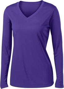 img 1 attached to 👚 Moisture Wicking Athletic Shirts for Women - Animal Den Ladies Long Sleeve, Sizes XS-4XL