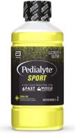 💧 pedialyte sport electrolyte drink, lime 33.8 fl oz (pack of 4) - boost hydration and performance! logo
