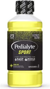 img 4 attached to 💧 Pedialyte Sport Electrolyte Drink, Lime 33.8 Fl Oz (Pack of 4) - Boost Hydration and Performance!