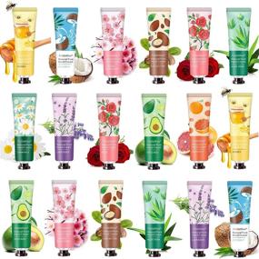 img 4 attached to Hand Cream Gift Set - 18 Pack, Moisturizing Hand Lotion for Dry Cracked Hands, Working Hands Repair, Bulk Travel Size Hand Moisturizer for Women, Mom, Girls, Wife, Grandma